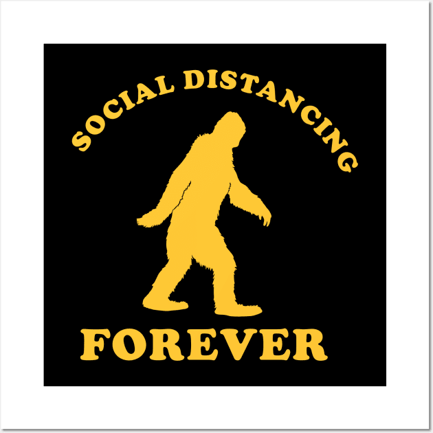 Social Distancing Since Forever Wall Art by Trippycollage